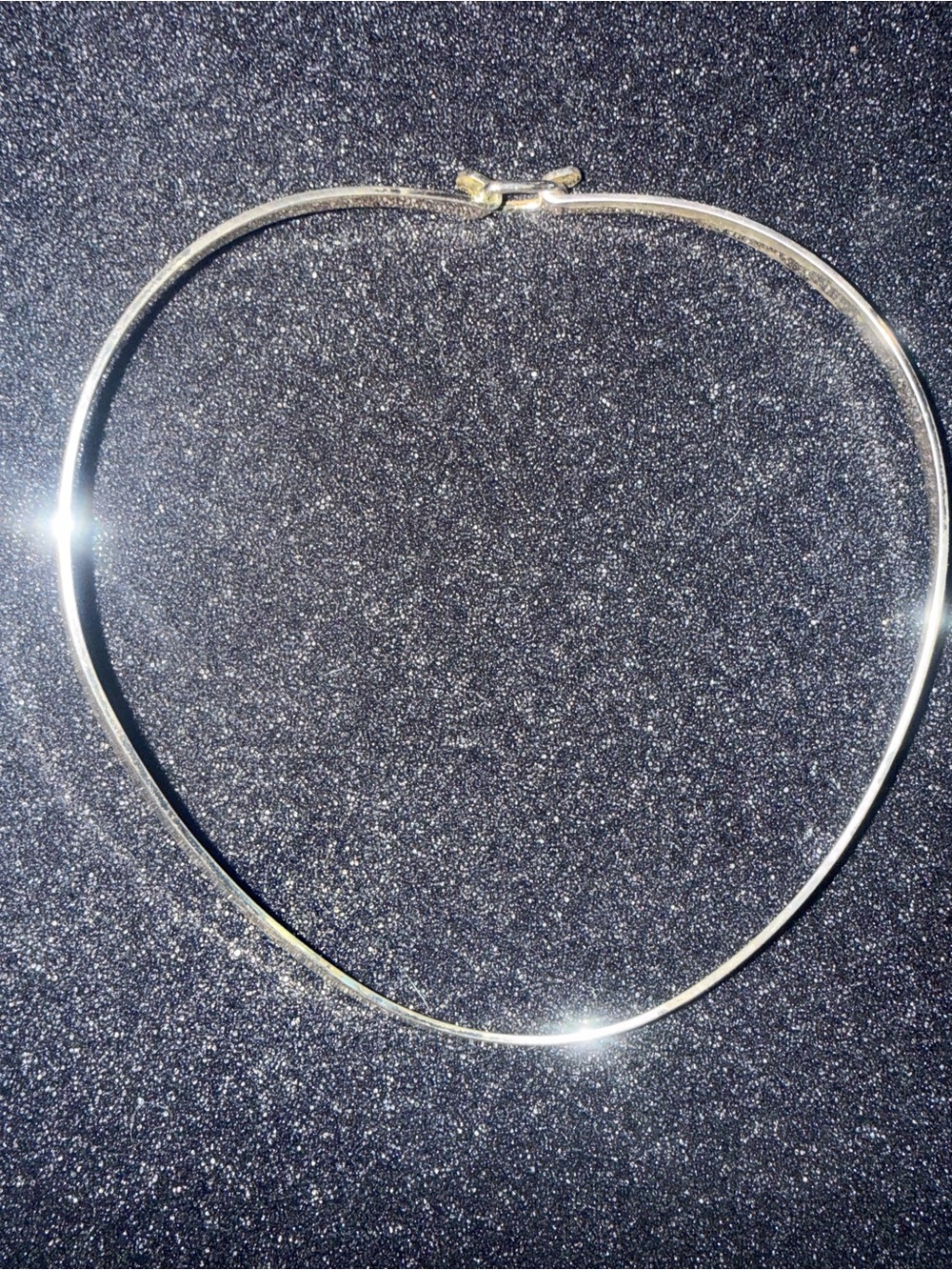 Minimalist Gold Herringbone Choker Necklace